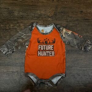 Carhartt Realtree Future‎ Hunter Bodysuit 6M Orange Camouflage Hunting